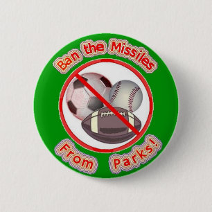 Badge Rond 5 Cm Interdisez les missiles des parcs