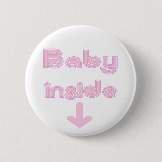Badge Rond 5 Cm Intérieur rose de bébé - customisé