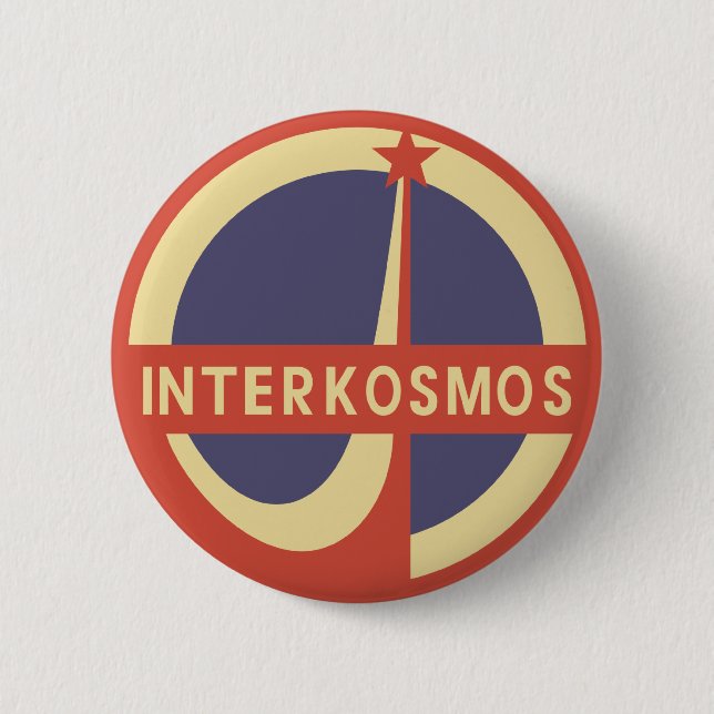 Badge Rond 5 Cm Interkosmos (Devant)