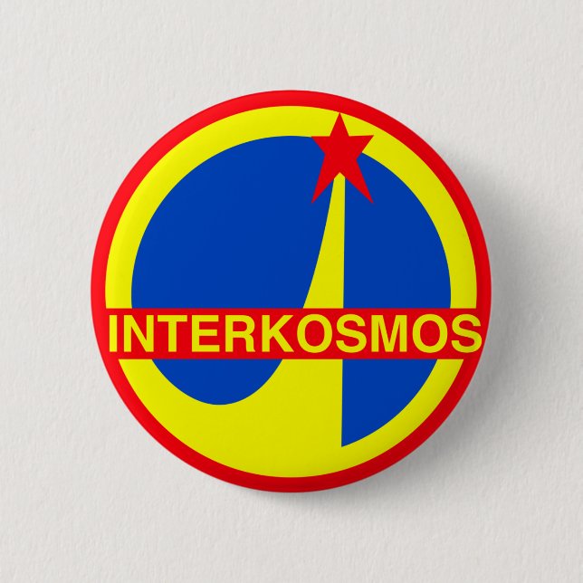 Badge Rond 5 Cm Interkosmos (Devant)