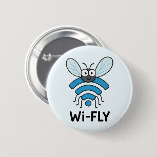 Badge Rond 5 Cm Internet Wi-Fi