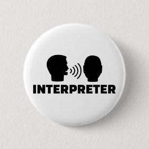 Badge Rond 5 Cm Interprète