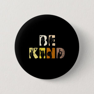 Badge Rond 5 Cm Interprète des signes à main de type Asl