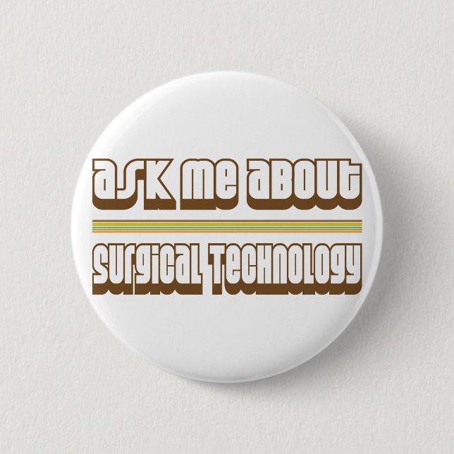 Badge Rond 5 Cm Interrogez-moi au sujet de la technologie (Devant)