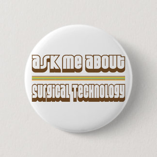 Badge Rond 5 Cm Interrogez-moi au sujet de la technologie
