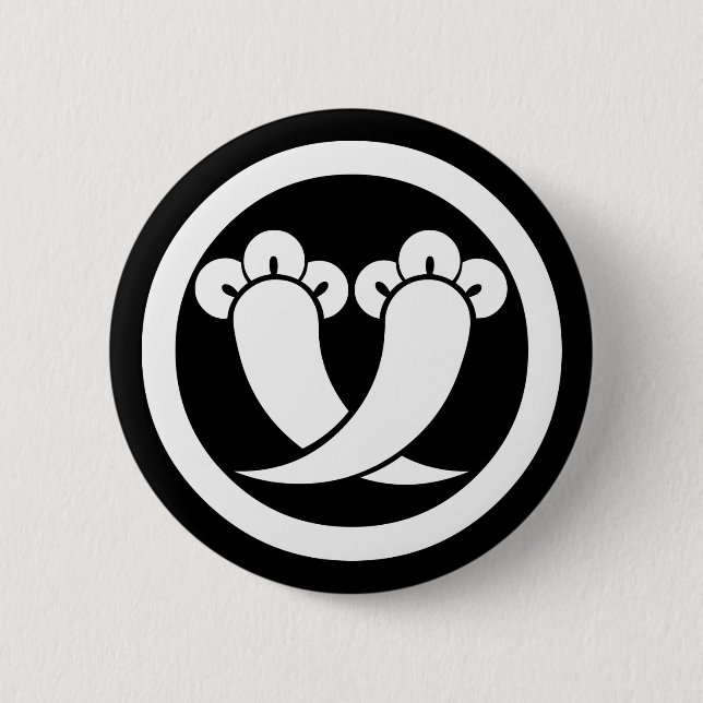 Badge Rond 5 Cm Intersecting cloves in circle (Devant)