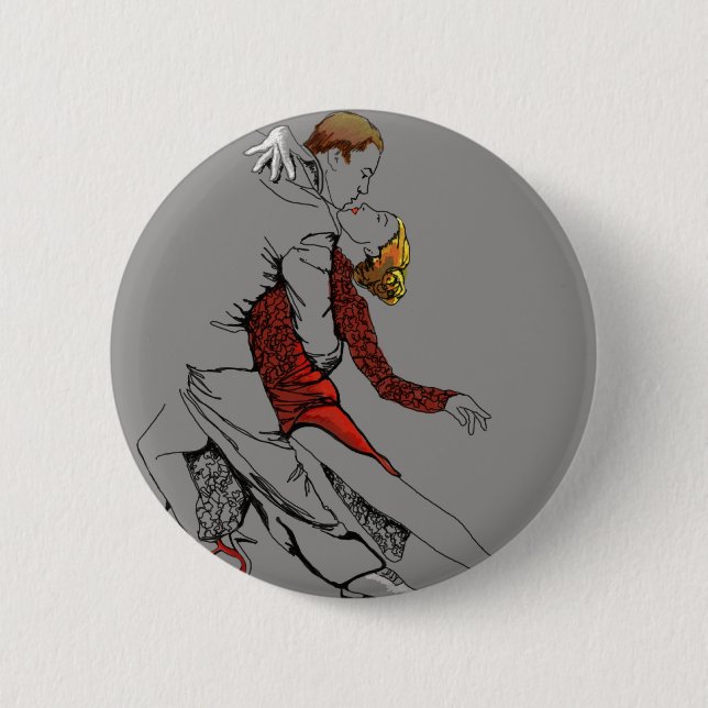Badge Rond 5 Cm Intimité de tango (Devant)