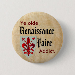 Badge Rond 5 Cm Intoxiqué d'antan du YE RenFaire