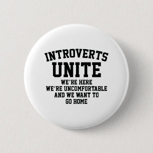 Badge Rond 5 Cm Introverties Unite