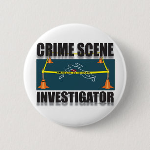 BADGE ROND 5 CM INVESTIGATEUR DE SCÈNE DU CRIME