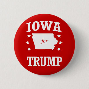BADGE ROND 5 CM IOWA POUR TRUMP
