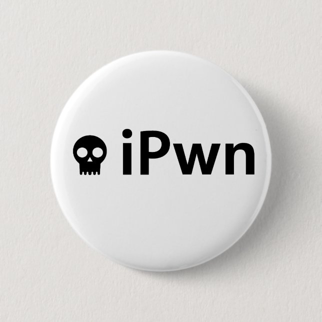 Badge Rond 5 Cm ipwnblk (Devant)