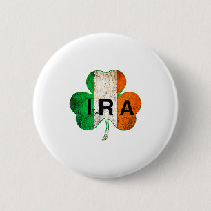 Badge Rond 5 Cm Ira Irlandais Chanceux Shamrock St Patricks Jour I