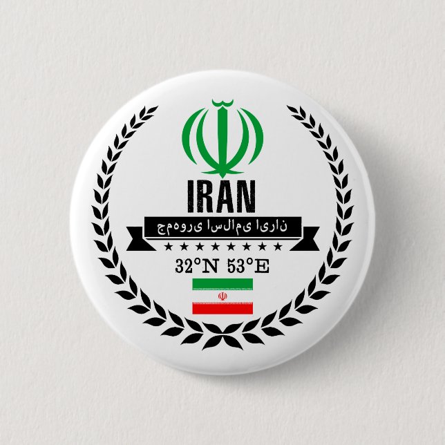 Badge Rond 5 Cm Iran (Devant)