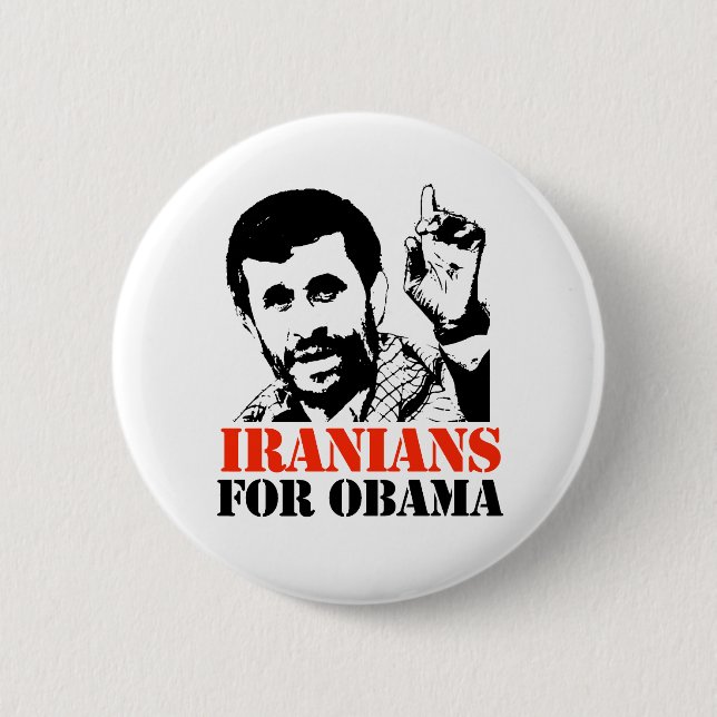 BADGE ROND 5 CM IRANIANS FOR OBAMA (Devant)