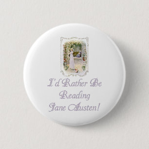 Badge Rond 5 Cm IRBR Jane Austen ! Boutons, 2 formes, 6 tailles