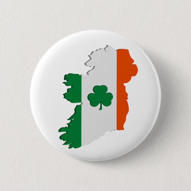 Badge Rond 5 Cm Ireland map (Devant)