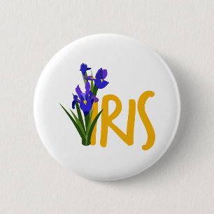 Badge Rond 5 Cm Iris
