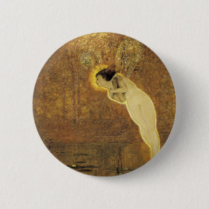 Badge Rond 5 Cm Iris, esprit de l'arc-en-ciel