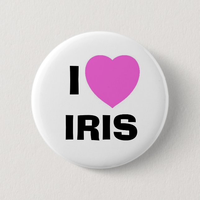 BADGE ROND 5 CM IRIS, I (Devant)