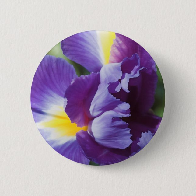 Badge Rond 5 Cm iris violet près (Devant)