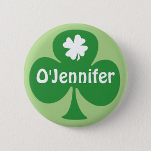 Badge Rond 5 Cm Irish For A Day St. Patrick's Day Party Nom Tags