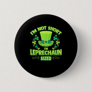 Badge Rond 5 Cm Irish Leprechaun Gag Cadeau Short Women Shamrock T