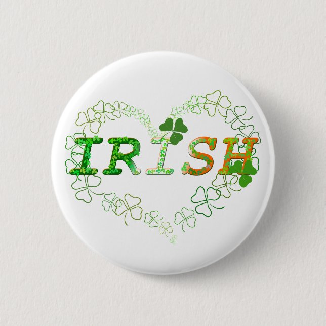 Badge Rond 5 Cm Irlandais (Devant)