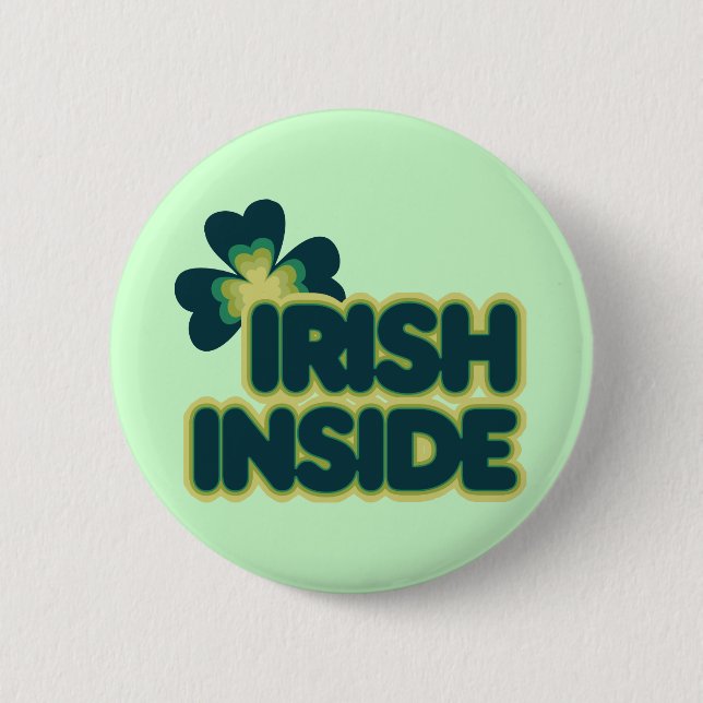 Badge Rond 5 Cm Irlandais (Devant)