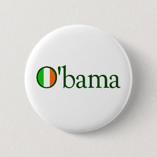 Badge Rond 5 Cm Irlandais d'Obama