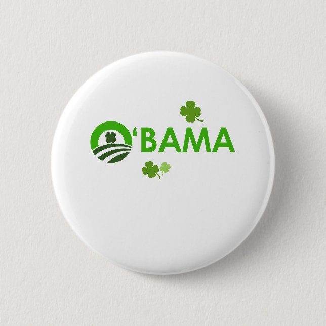 Badge Rond 5 Cm Irlandais Obama (Devant)