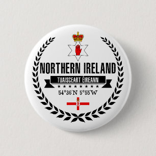 Badge Rond 5 Cm Irlande du Nord