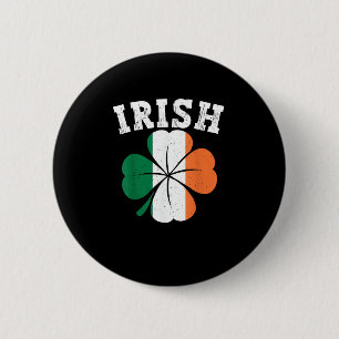 Badge Rond 5 Cm Irlande Shamrock Irlande Drapeau Saint Patrick Jou