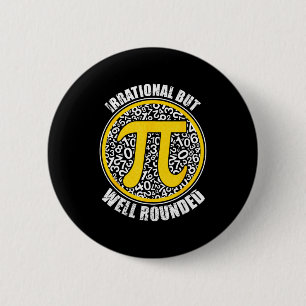 Badge Rond 5 Cm Irrationnel Mais Bien Rond Symbole De Nombre Pi 3.