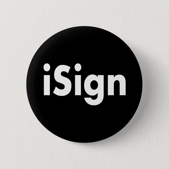 Badge Rond 5 Cm iSign (Devant)