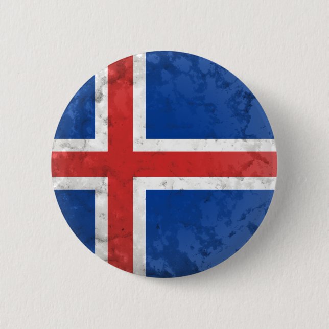 Badge Rond 5 Cm Islande (Devant)