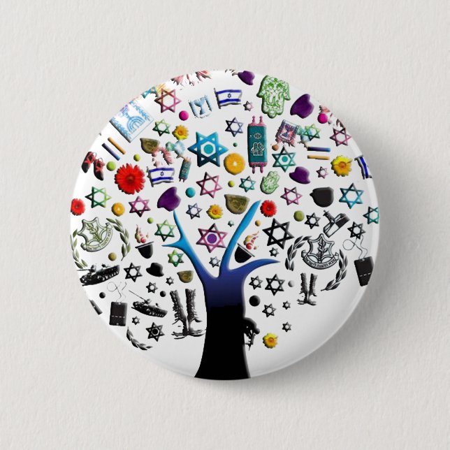 Badge Rond 5 Cm Israël (Devant)