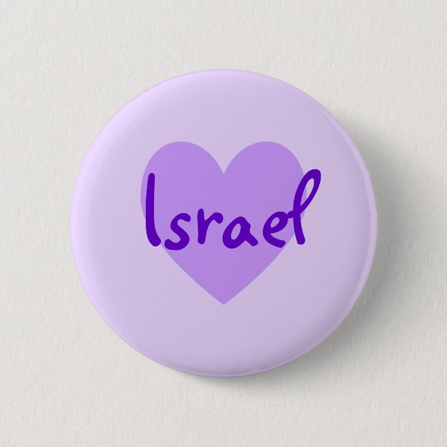 Badge Rond 5 Cm Israël dans le violet (Devant)