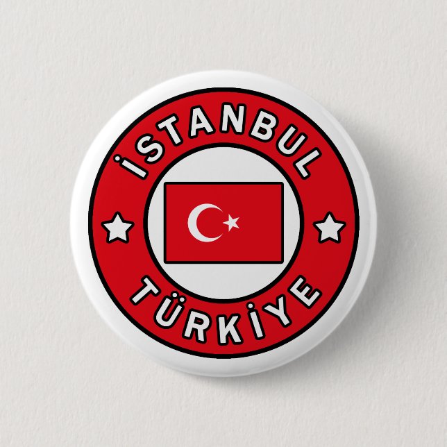 Badge Rond 5 Cm Istanbul Türkiye (Devant)