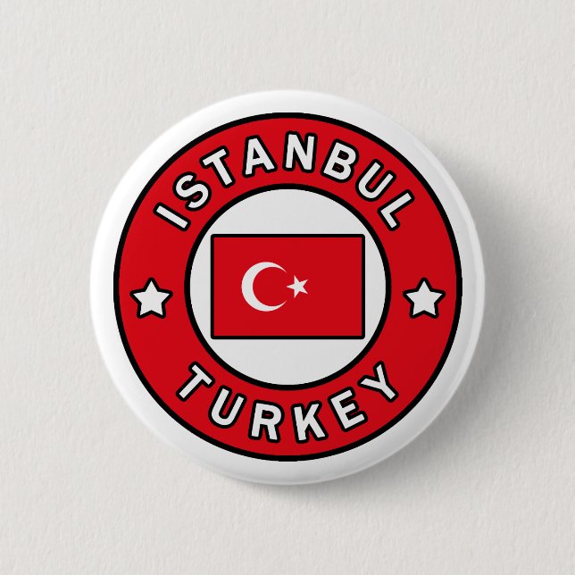 Badge Rond 5 Cm Istanbul Turquie (Devant)