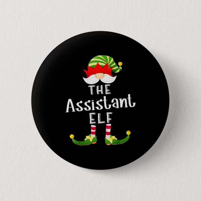 Badge Rond 5 Cm Istant Elf Group Christmas Funny Pajama Party  (Devant)