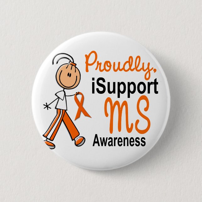 Badge Rond 5 Cm iSupport 1 SFT de milliseconde (Devant)