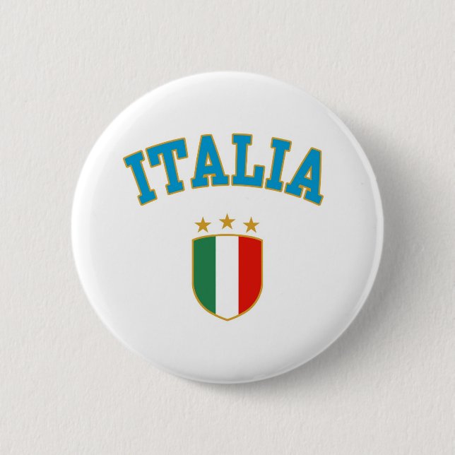 Badge Rond 5 Cm Italie (Devant)