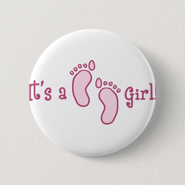 Badge Rond 5 Cm Its A Girl (Devant)