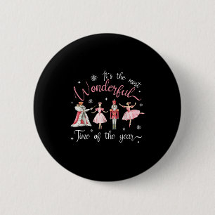 Badge Rond 5 Cm It's The Most Wonderful Time Of The Year Nutcracke