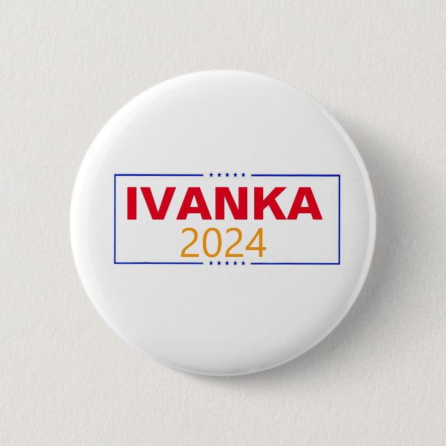 Badge Rond 5 Cm Ivanka Trump 2024 (Devant)