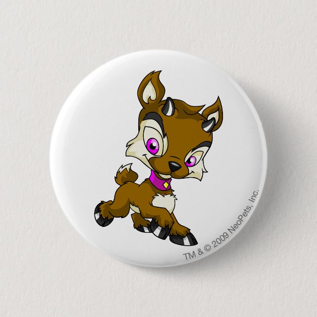 Badge Rond 5 Cm Ixi brun (Devant)