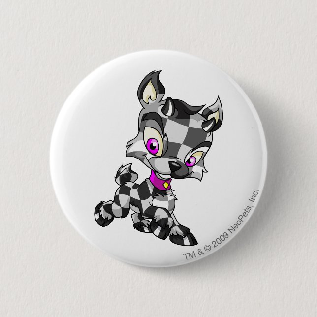 Badge Rond 5 Cm Ixi Checkered (Devant)