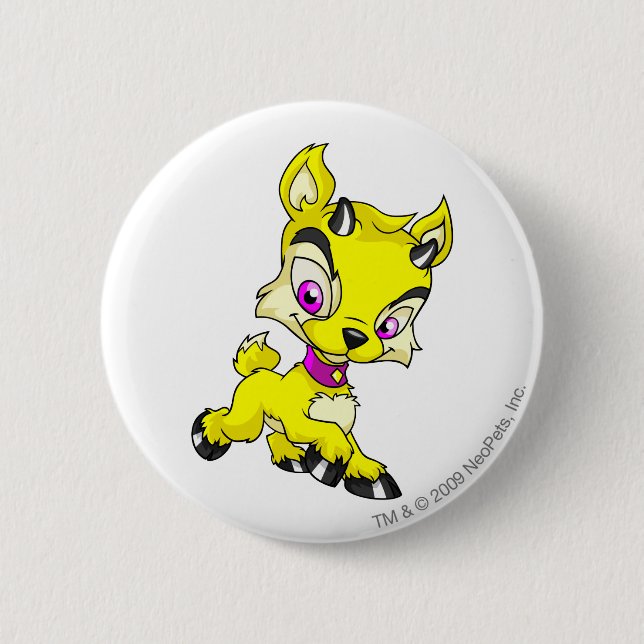 Badge Rond 5 Cm Ixi jaune (Devant)
