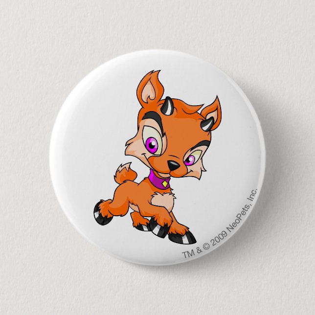 Badge Rond 5 Cm Ixi orange (Devant)